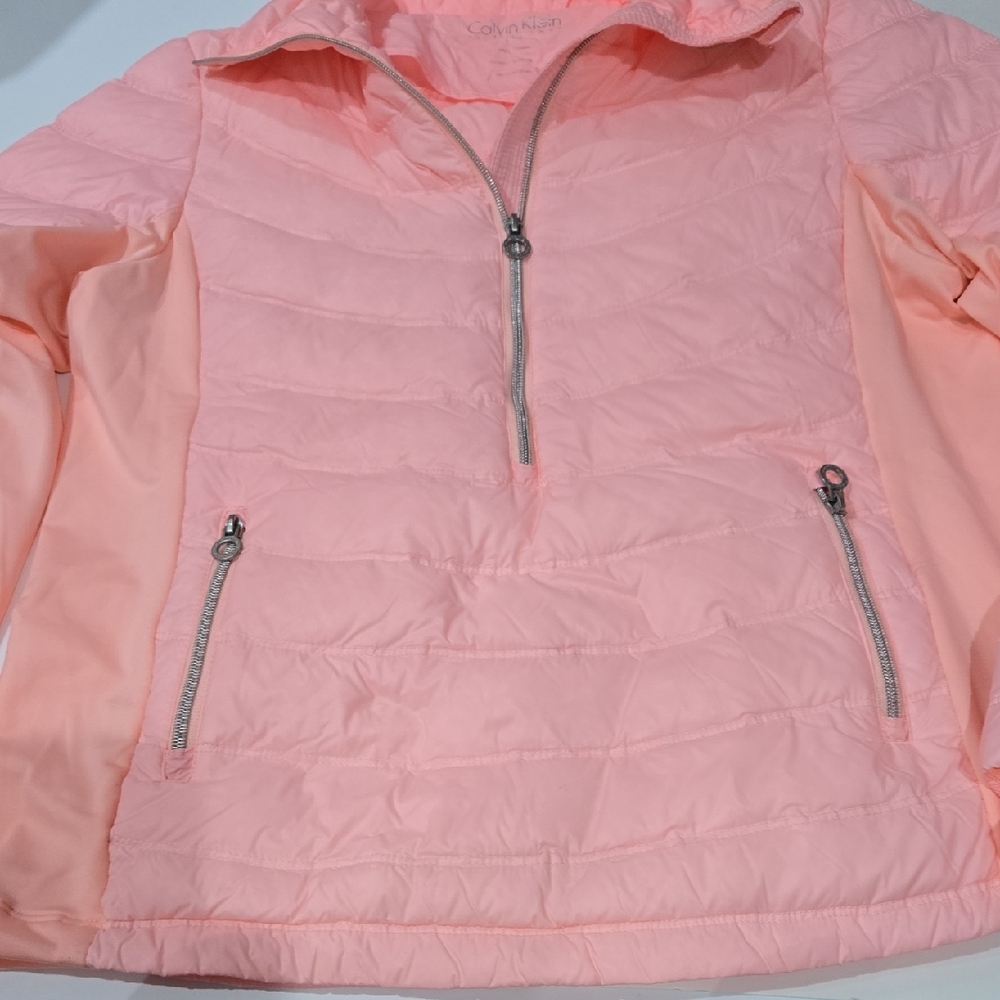 NWOT Calvin Klein Light Pink PerformancePuffer Jacket